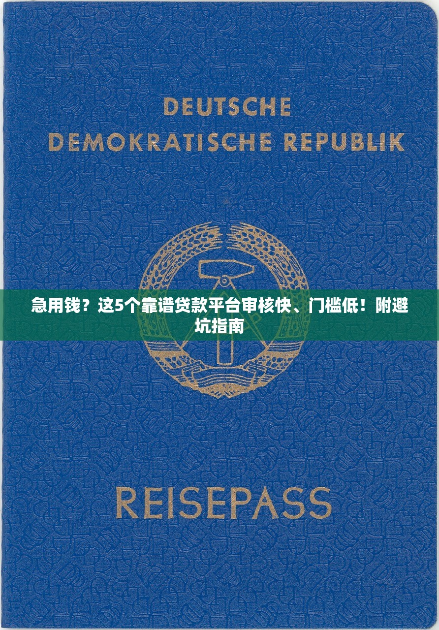 急用钱?这5个靠谱贷款平台审核快、门槛低!附避坑指南 急用钱?这5个靠谱贷款平台审核快、门槛低!附避坑指南