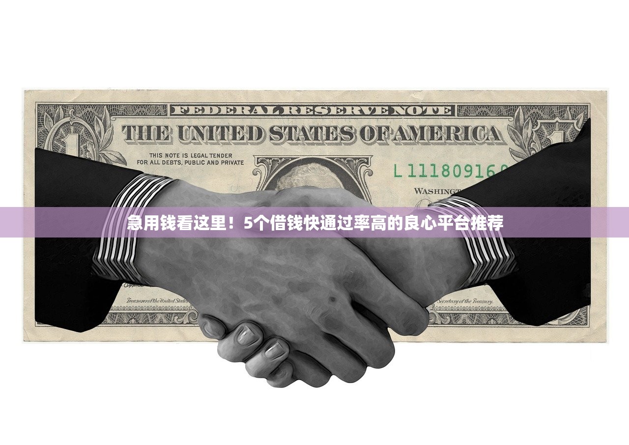 急用钱看这里！5个借钱快通过率高的良心平台推荐