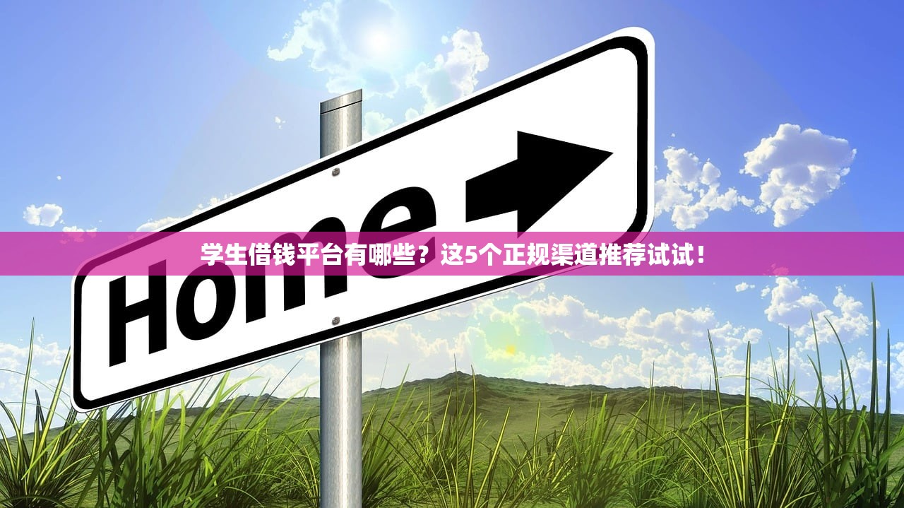 学生借钱平台有哪些？这5个正规渠道推荐试试！