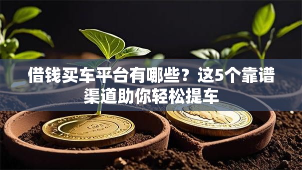 借钱买车平台有哪些？这5个靠谱渠道助你轻松提车