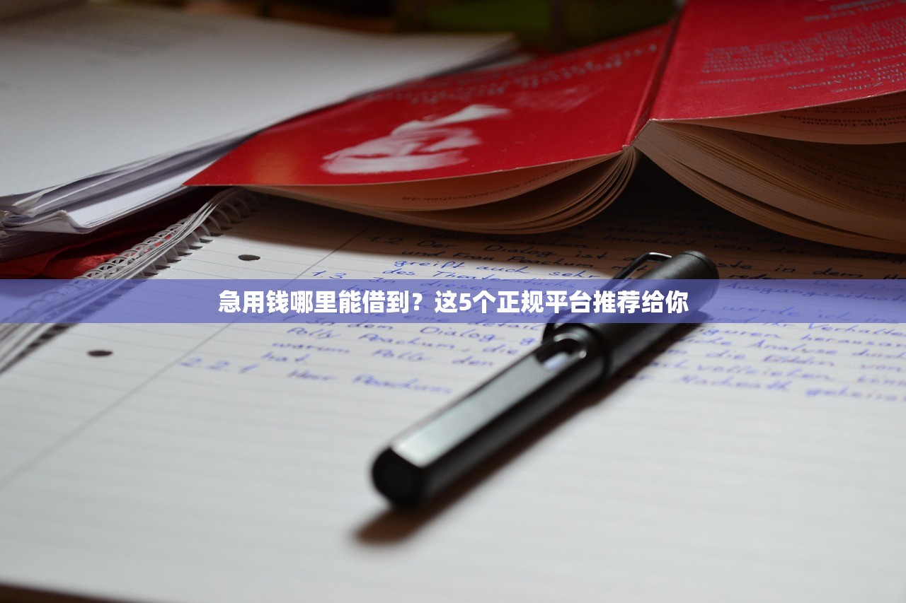 急用钱哪里能借到？这5个正规平台推荐给你