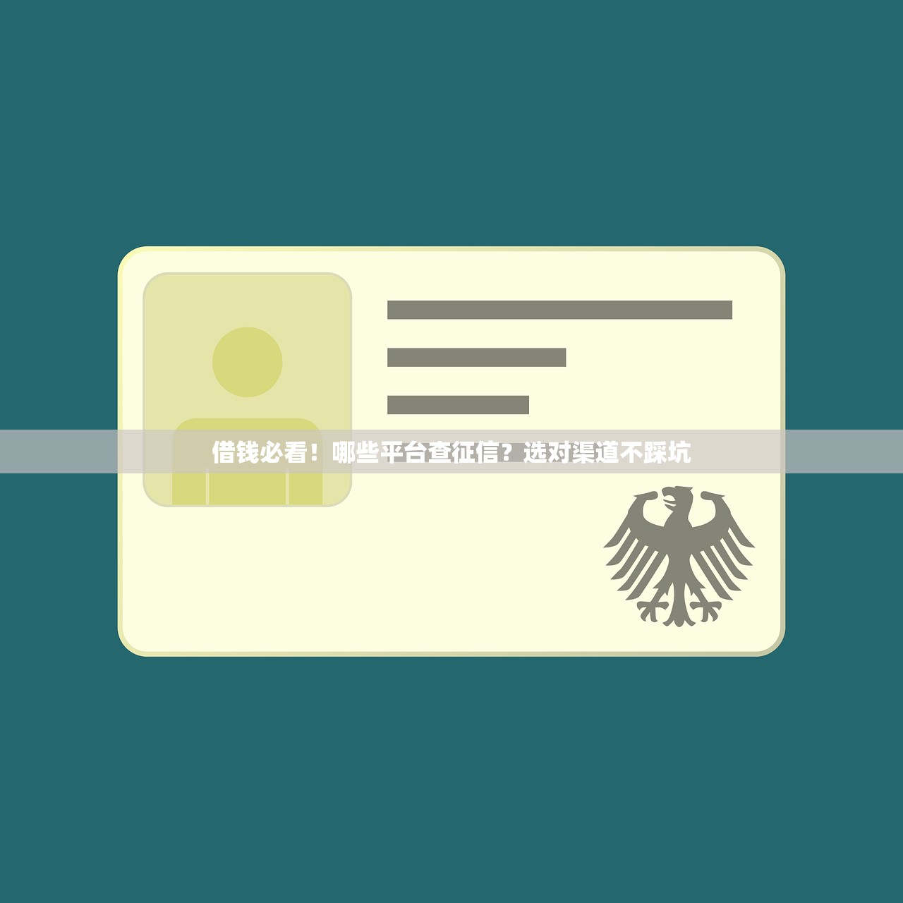 借钱必看！哪些平台查征信？选对渠道不踩坑