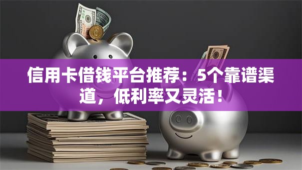 信用卡借钱平台推荐:5个靠谱渠道,低利率又灵活! 信用卡借钱平台推荐:5个靠谱渠道,低利率又灵活!