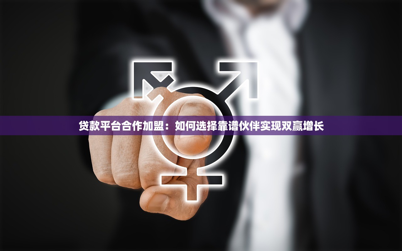 贷款平台合作加盟：如何选择靠谱伙伴实现双赢增长