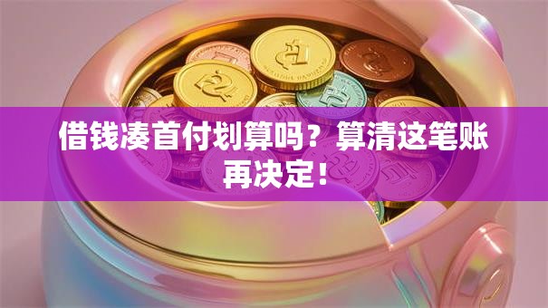 借钱凑首付划算吗？算清这笔账再决定！