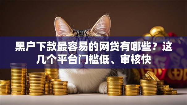 黑户下款最容易的网贷有哪些？这几个平台门槛低、审核快