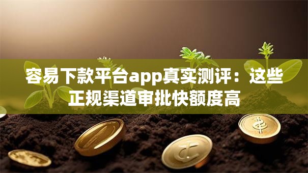 容易下款平台app真实测评:这些正规渠道审批快额度高 容易下款平台app真实测评:这些正规渠道审批快额度高