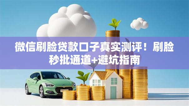 微信刷脸贷款口子真实测评！刷脸秒批通道+避坑指南