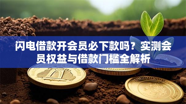 闪电借款开会员必下款吗？实测会员权益与借款门槛全解析