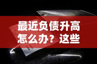 最近负债升高怎么办？这些正规渠道或许能帮你解决资金难题