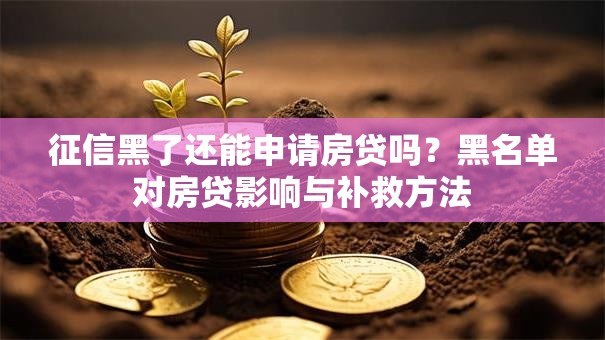 征信黑了还能申请房贷吗？黑名单对房贷影响与补救方法