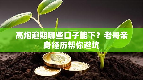 高炮逾期哪些口子能下？老哥亲身经历帮你避坑