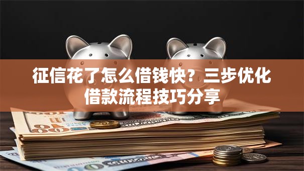 征信花了怎么借钱快？三步优化借款流程技巧分享