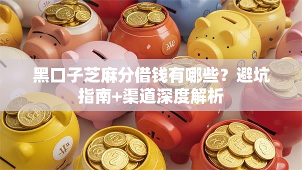 黑口子芝麻分借钱有哪些？避坑指南+渠道深度解析