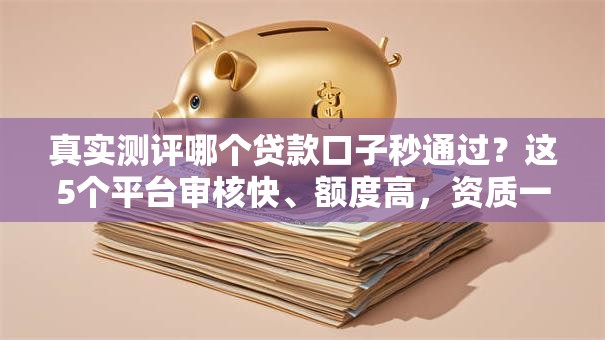 真实测评哪个贷款口子秒通过？这5个平台审核快、额度高，资质一般也能下款！