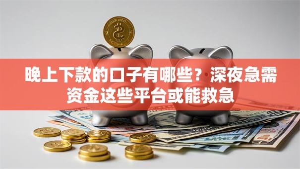 晚上下款的口子有哪些？深夜急需资金这些平台或能救急