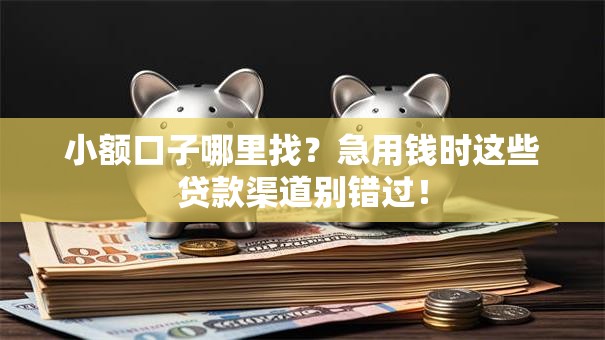 小额口子哪里找？急用钱时这些贷款渠道别错过！