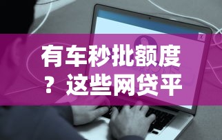 有车秒批额度？这些网贷平台快速到账超省心！