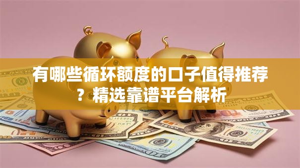 有哪些循环额度的口子值得推荐？精选靠谱平台解析