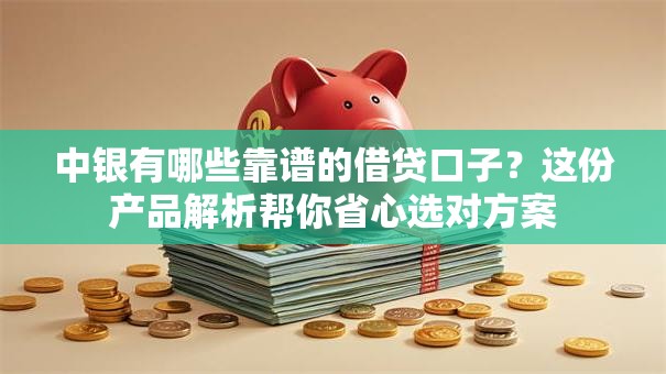 中银有哪些靠谱的借贷口子？这份产品解析帮你省心选对方案