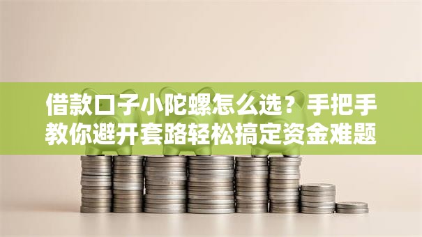 借款口子小陀螺怎么选？手把手教你避开套路轻松搞定资金难题