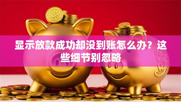 显示放款成功却没到账怎么办？这些细节别忽略