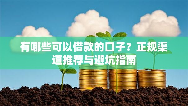 有哪些可以借款的口子？正规渠道推荐与避坑指南