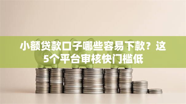 小额贷款口子哪些容易下款？这5个平台审核快门槛低