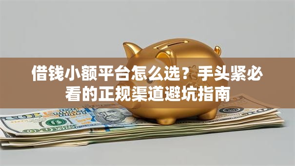 借钱小额平台怎么选？手头紧必看的正规渠道避坑指南