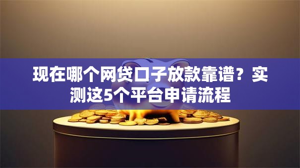 现在哪个网贷口子放款靠谱？实测这5个平台申请流程