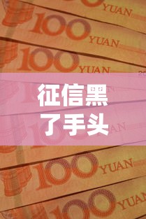 征信黑了手头紧？三招教你补救征信并解决资金难题