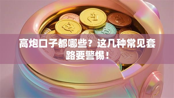 高炮口子都哪些？这几种常见套路要警惕！
