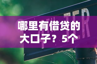 哪里有借贷的大口子？5个正规低息渠道+避坑指南全解析