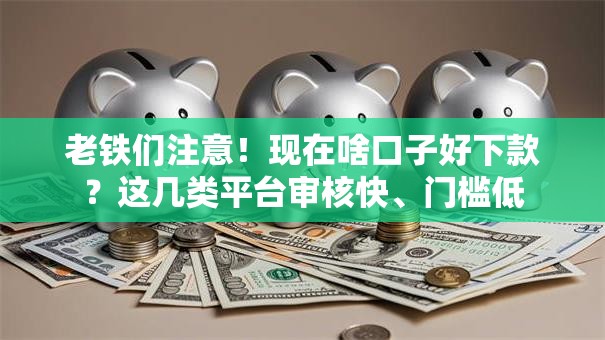 老铁们注意！现在啥口子好下款？这几类平台审核快、门槛低