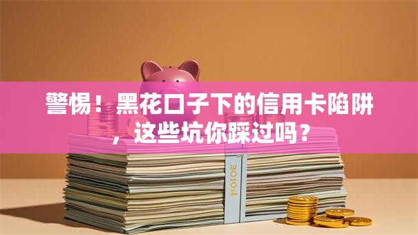 警惕！黑花口子下的信用卡陷阱，这些坑你踩过吗？