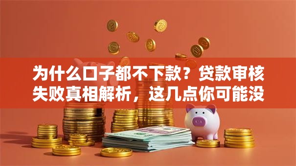为什么口子都不下款？贷款审核失败真相解析，这几点你可能没注意！