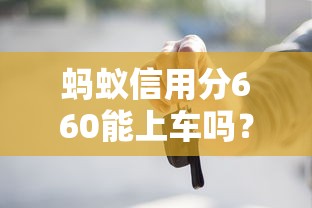 蚂蚁信用分660能上车吗？实测5大平台购车借款攻略