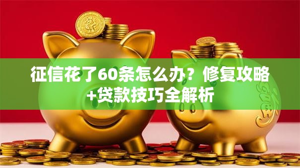 征信花了60条怎么办？修复攻略+贷款技巧全解析