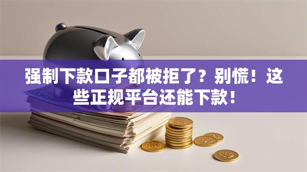 强制下款口子都被拒了？别慌！这些正规平台还能下款！