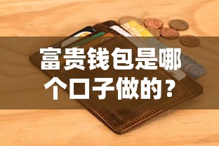 富贵钱包是哪个口子做的？揭秘背后平台+申请技巧