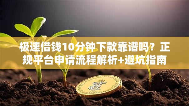极速借钱10分钟下款靠谱吗？正规平台申请流程解析+避坑指南