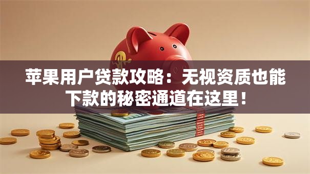 苹果用户贷款攻略：无视资质也能下款的秘密通道在这里！