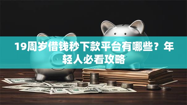19周岁借钱秒下款平台有哪些？年轻人必看攻略