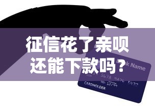 征信花了亲呗还能下款吗？实测避坑指南