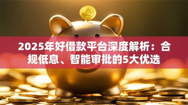 2025年好借款平台深度解析：合规低息、智能审批的5大优选