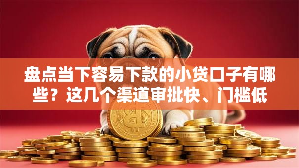 盘点当下容易下款的小贷口子有哪些？这几个渠道审批快、门槛低！