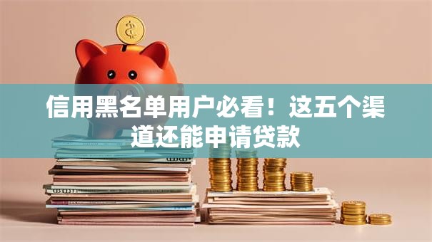 信用黑名单用户必看！这五个渠道还能申请贷款