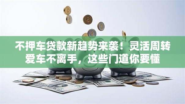 不押车贷款新趋势来袭！灵活周转爱车不离手，这些门道你要懂