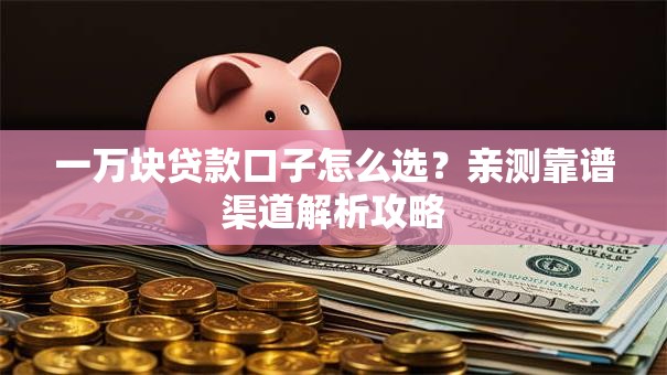 一万块贷款口子怎么选？亲测靠谱渠道解析攻略