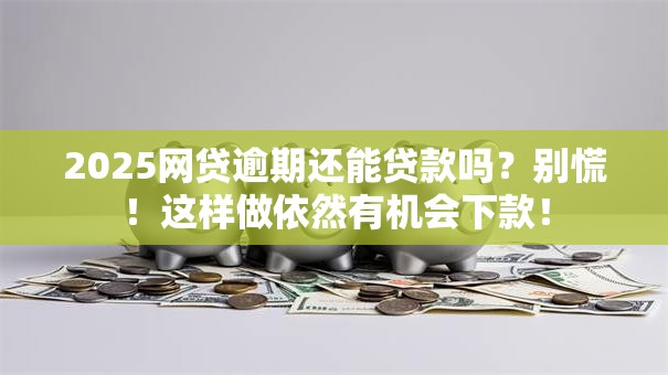 2025网贷逾期还能贷款吗？别慌！这样做依然有机会下款！